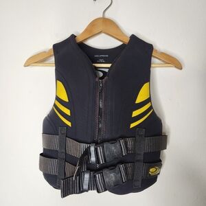 Jobe Youth Life Jacket Ski Vest w/ Zipper & Straps Kids 50-90lbs